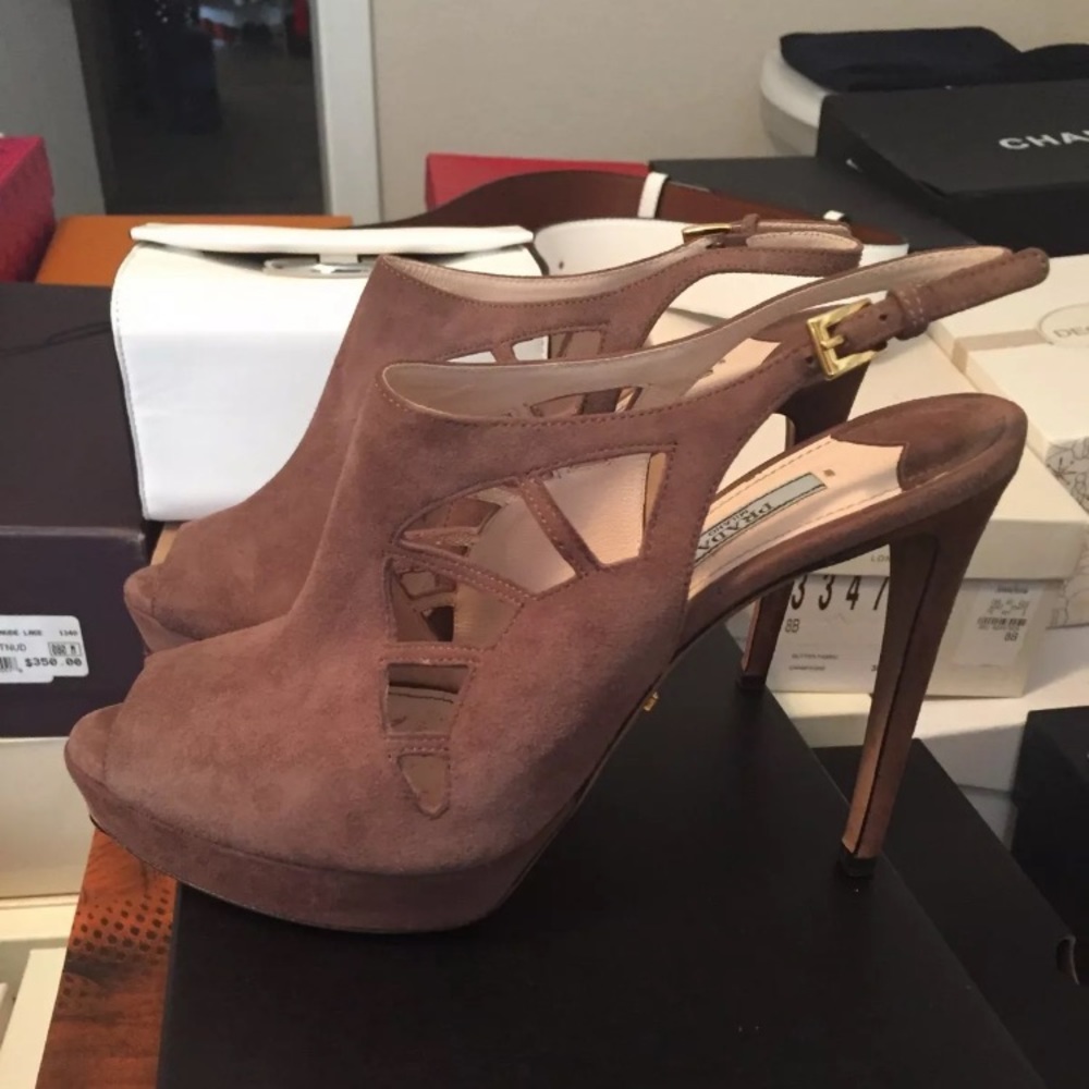 Prada cutout heels 38.5